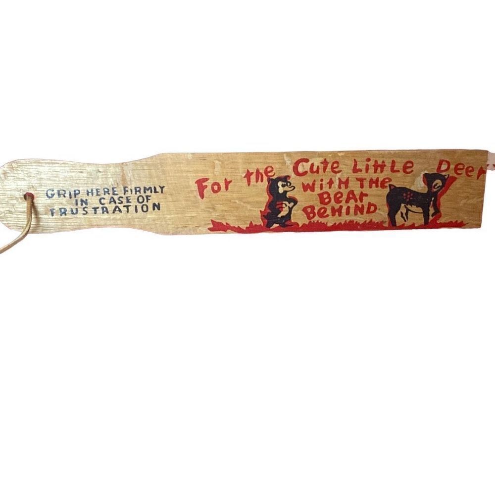 Vintage Efcco wooden spanking stick/paddle